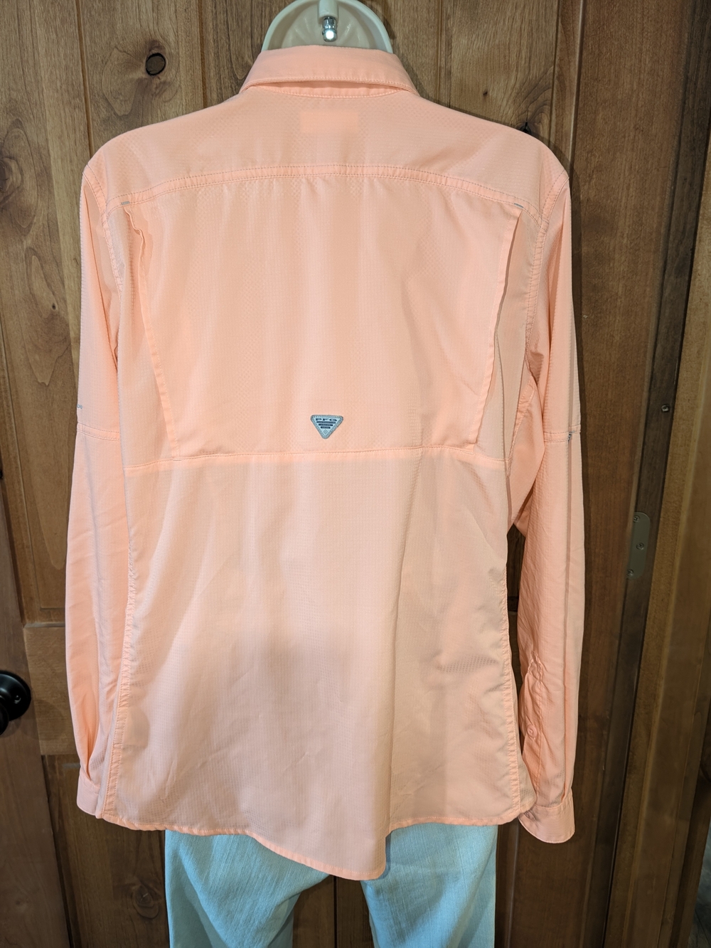 Columbia Women’s Long-Sleeve Sun Shirt - Peach - Picture 11 of 13